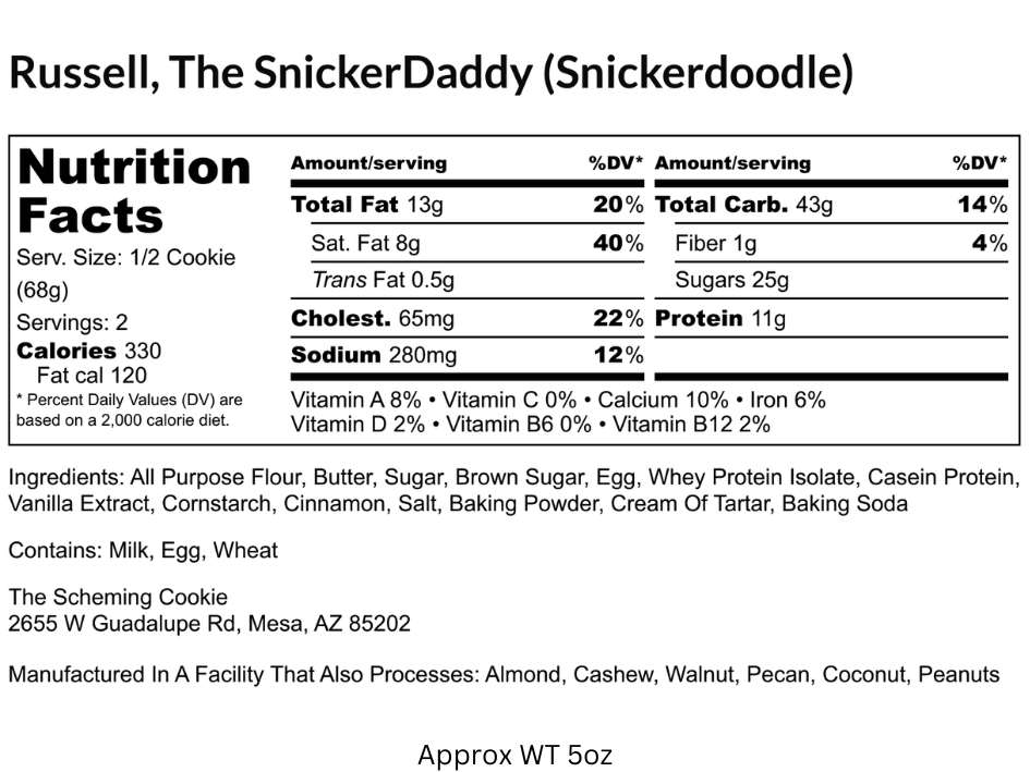 "Russell" - the Snickerdoodle by The Scheming Cookies