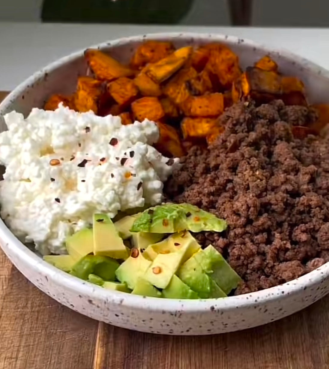 Ground Beef Sweet Potato Bowl