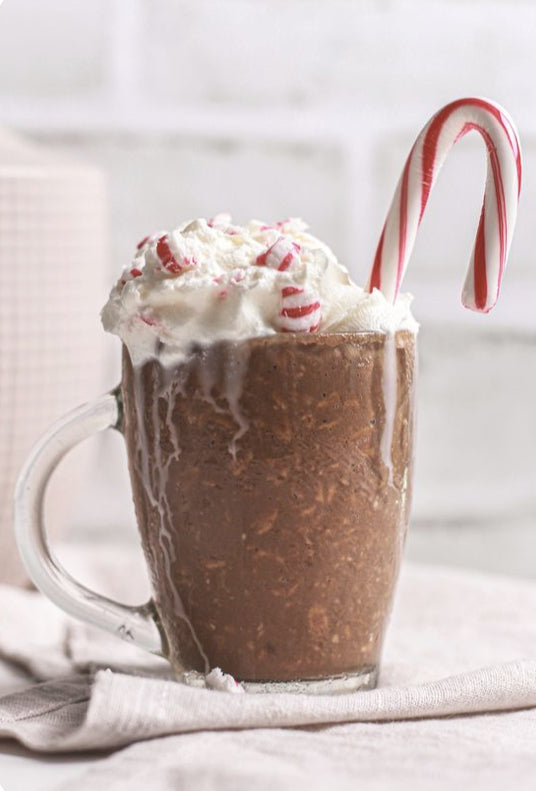 Peppermint Oreo Overnight Oats