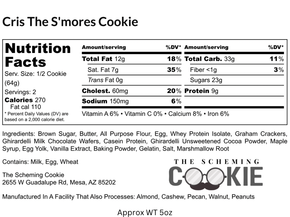 “Cris” the S’mores Cookie by The Scheming Cookie