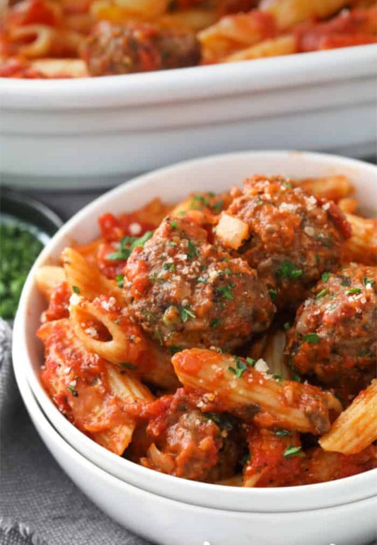Italian Turkey Meatballs w/Pasta