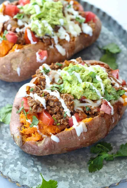 Taco Stuffed Sweet Potatoes