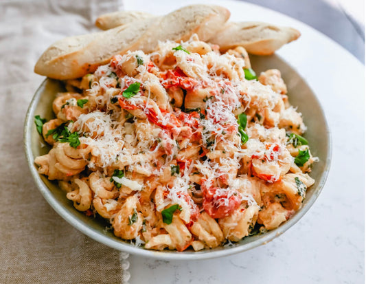 Feta Chicken Pasta