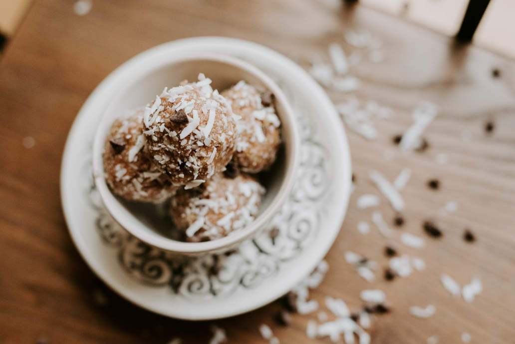 Chocolate Coconut Crunch Protein Bites