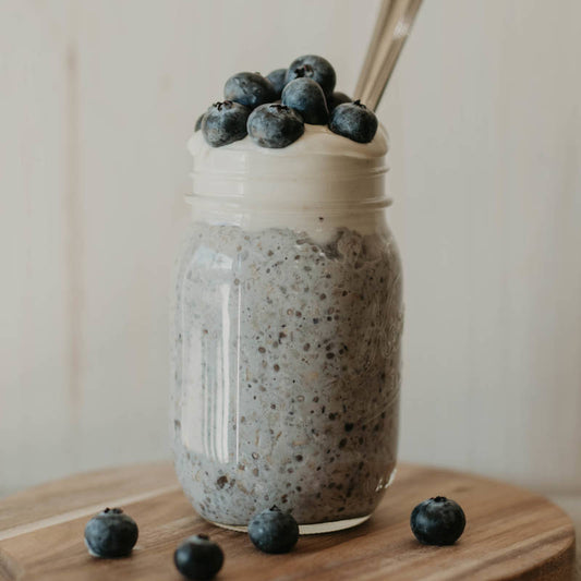Blueberry Cheesecake Overnight Oats